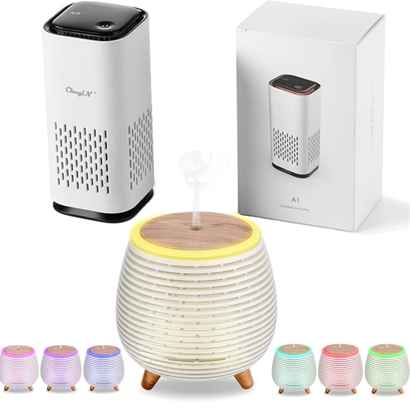 

90ml Ultrasonic Air Humidifier Mist Sprayer Essential Oil Diffuser Low Noise Anion Air Purifier Odor Eliminator Ionic Freshener