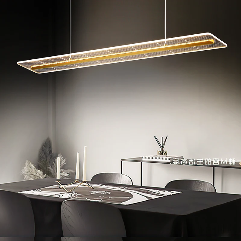 Простые светодиодные люстры Золотой светодиодный подвесной светильник