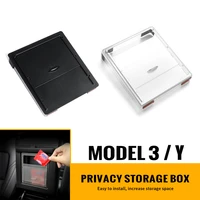 for tesla model 3 model y 2017 2021 car center console armrest box hidden storage case organizer auto interior accessories