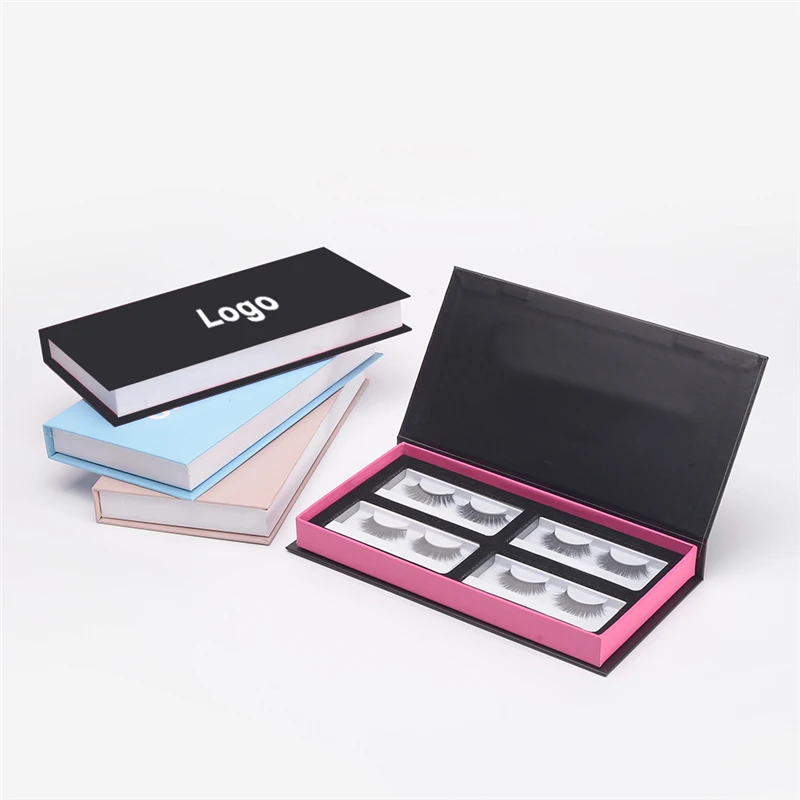 

Custom Cardboard Empty Foldable Eyelash Box Packaging