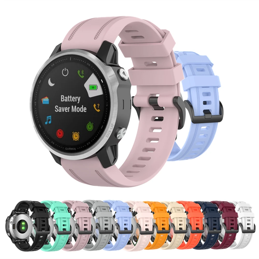 

Ремешок для наручных часов Garmin Fenix 6S 5S, 20 мм, браслет для Fenix 6s Pro 5s Plus, ремешок для часов, силиконовый ремешок для быстрой замены