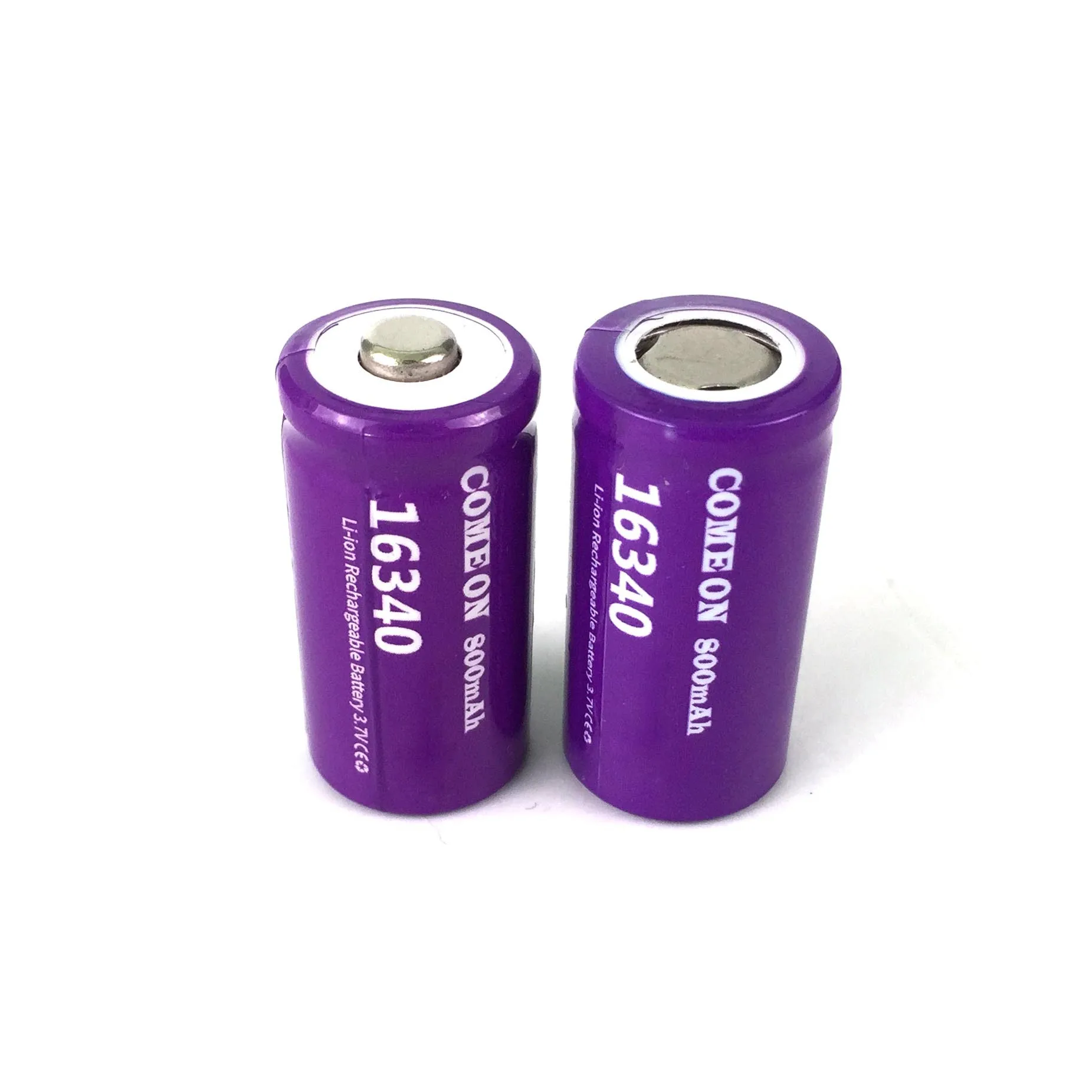 

Co Purple 800mah 16340 Lithium Battery 3.7V Electric Toothbrush Rechargeable Power Torch Battery