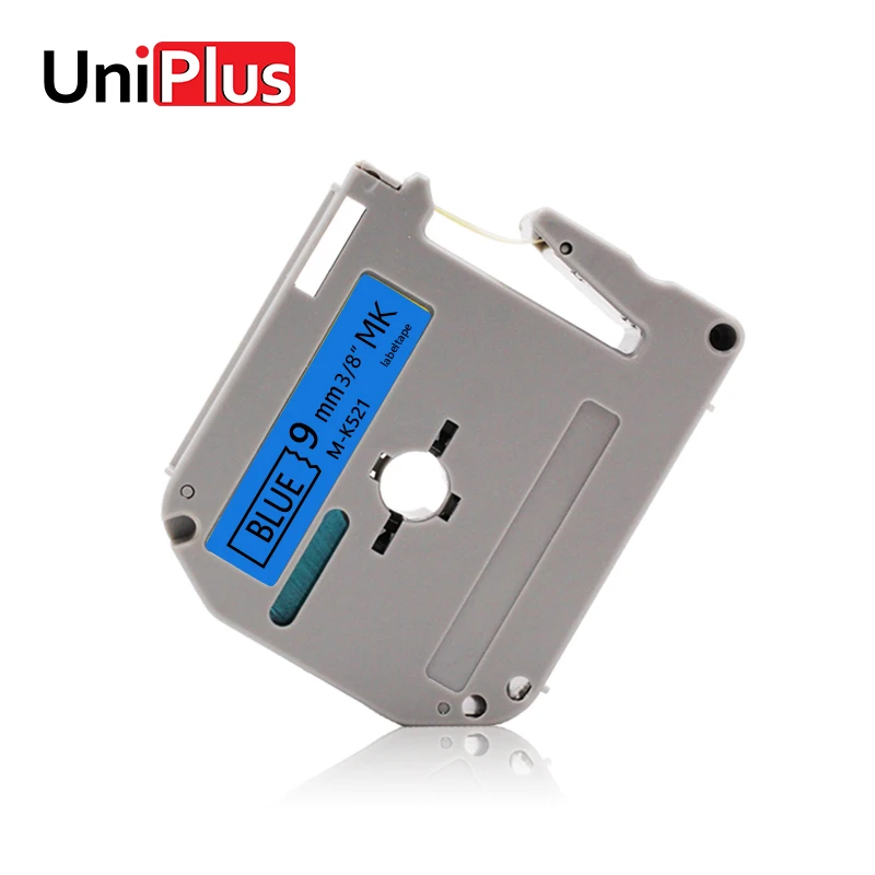 UniPlus комплект из 2 предметов черный на голубом этикеток для Brother P touch MK 521 MK521 M K521