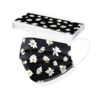 Маски для лица одноразовые трехслойные с цветочным принтом, 10100 шт.