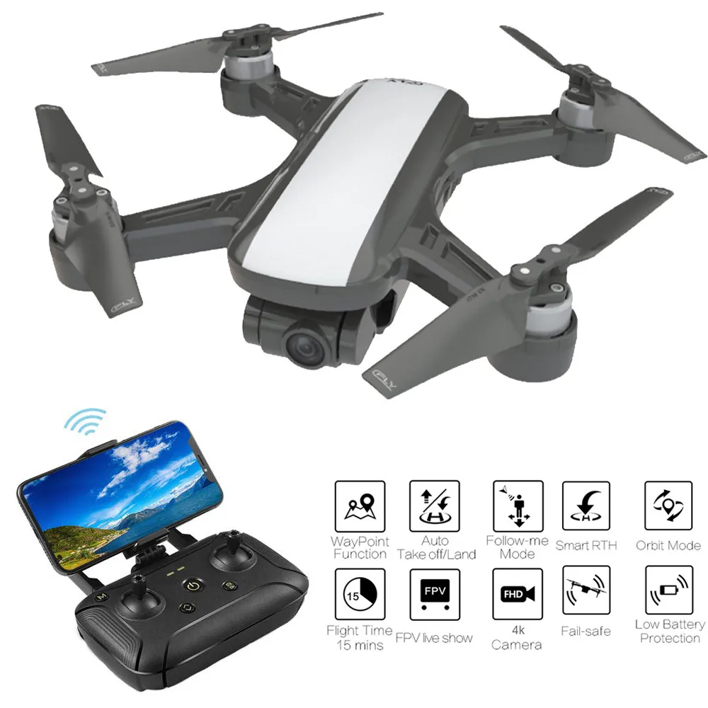 B C-Fly мечта Дрон gps WI-FI с видом от первого лица 2 Ось Gimbal 4K HD Камера оптического потока+ рюкзак Радиоуправляемый квадрокоптер RC Дроны с Камера HD - Цвет: B