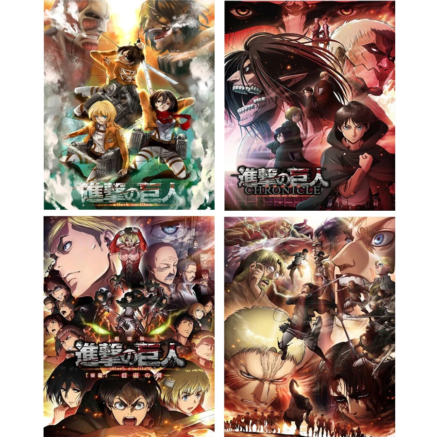 Японское аниме атака на Титанов алмазная живопись полноразмерная 5d Вышивка