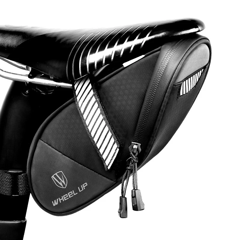 

WHeeL UP Portable Bike Saddle Bag Waterproof Storage Bag with Reflective Bicycle Tail Bags Cycling Accessories