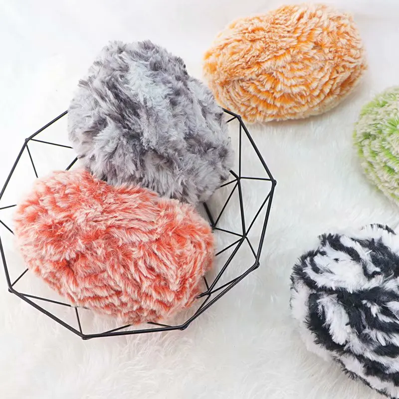 Пряжа из искусственного меха для ручного вязания 100 г/рулон|Пряжа| |