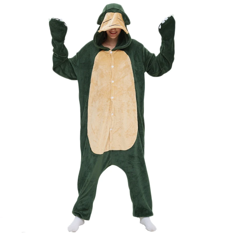 Новое поступление Snorlax Для женщин пижама костюм для сна Kigurumis животных взрослых