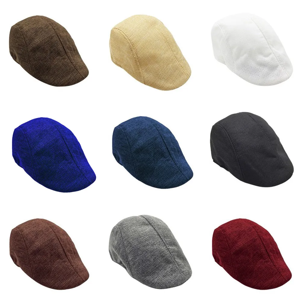 

Men Summer Visor Hat Sunhat Mesh Running Sport Casual Breathable Beret Flat Cap