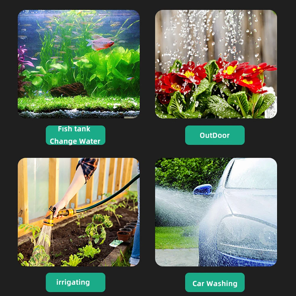 Портативный самовсасывающий насос для перекачки воды и масла электрическая