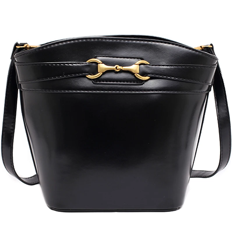 

PU Leather Crossbody Bags Women Designer 2021 Women's Trending Branded Bucket Shoulder Handbags and Purses Luxury Hand Bag