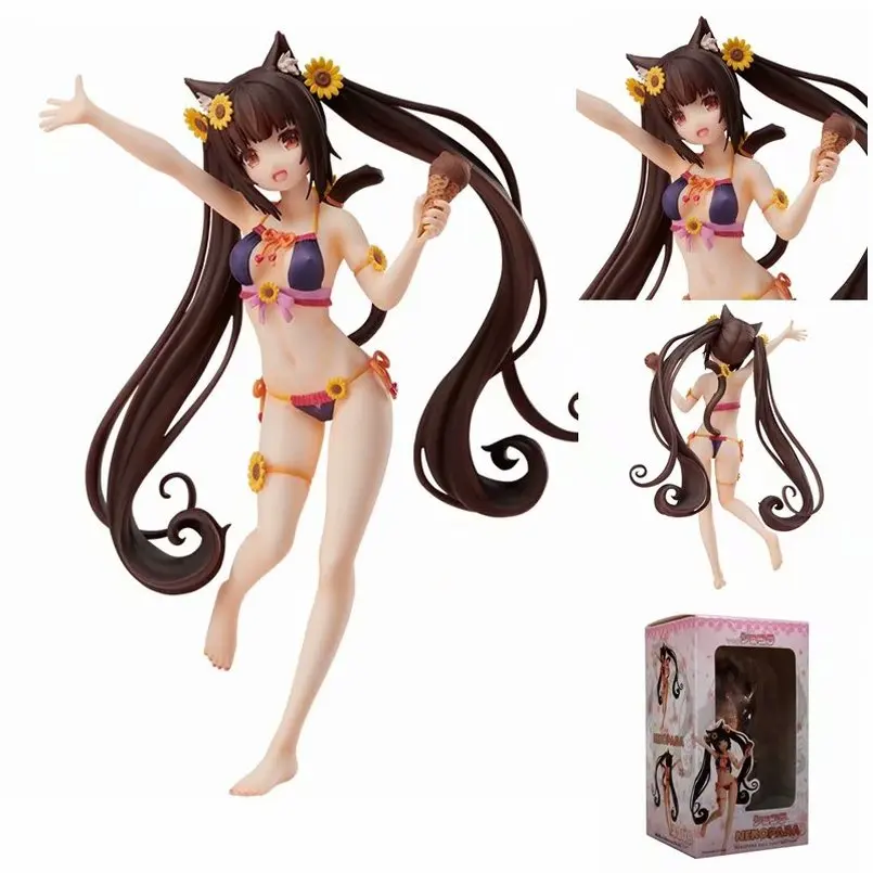 17 см Новинка Native Nekopara Chocola & Vanilla 1/7 Масштаб ПВХ фигурка Аниме Сексуальная девушка