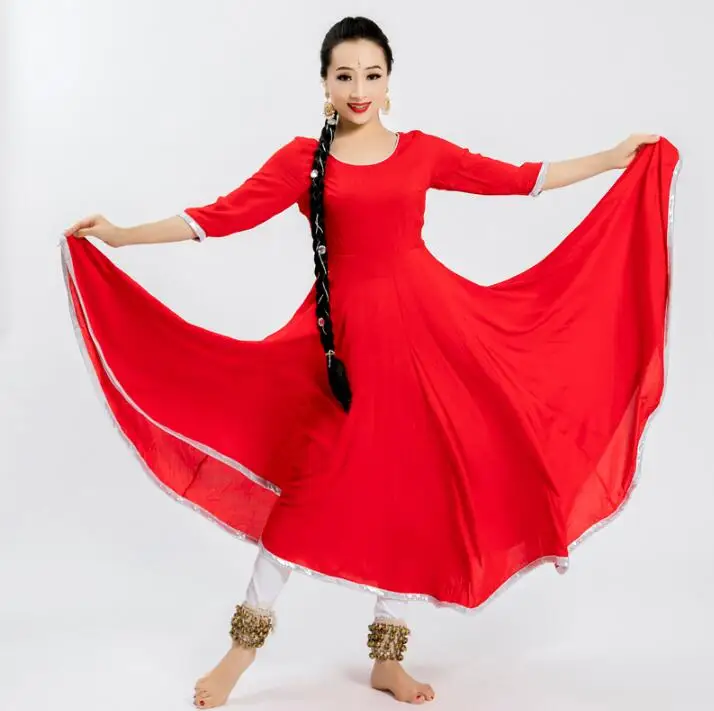 Женский индийский костюм сари в этническом стиле Kurtas Leng Ha обтягивающее платье для танцев