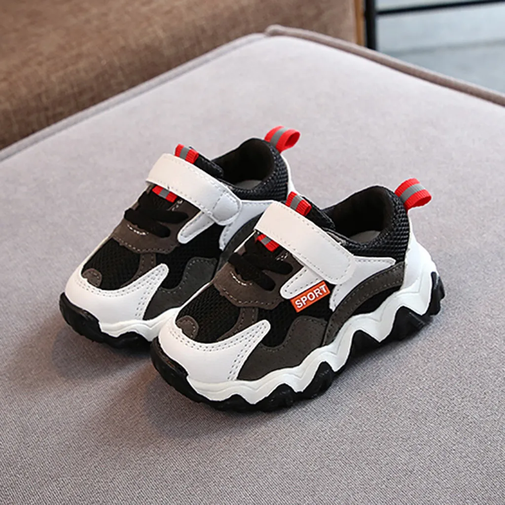 Fashion Toddler Infant Kids Baby Girls Boys Shose Non-slip Mesh Breathable Leisure Sport School Running Casual Shoes Sneakers#g4 | Детская
