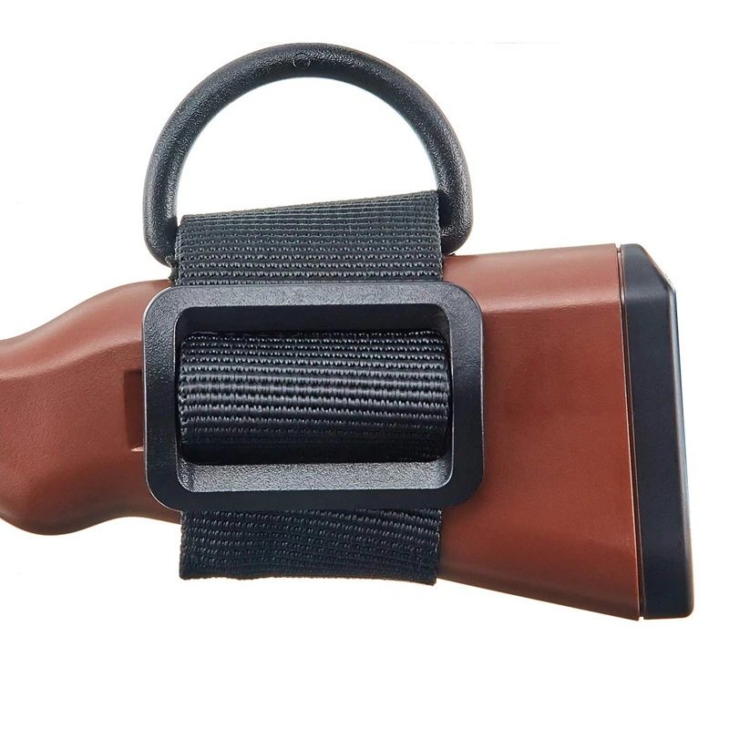 

Gun Sling Adapter Adjustable Rifle Sling D Ring Loop Shoulder Strap Attachment for Shotgun Rifle Buttstock