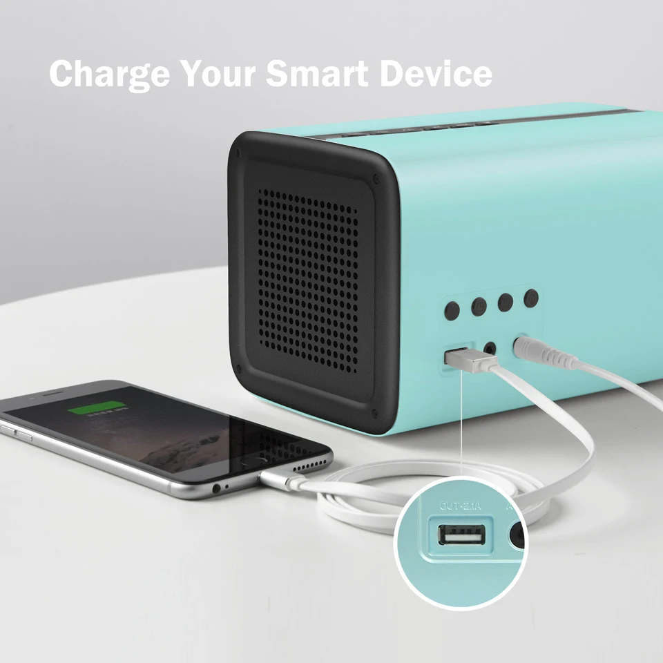 GGMM E3 Bluetooth динамик сабвуфер Портативный 20 Вт Саундбар Крытый громкий динамик поддержка Alexa Wifi металлический дизайн с будильником