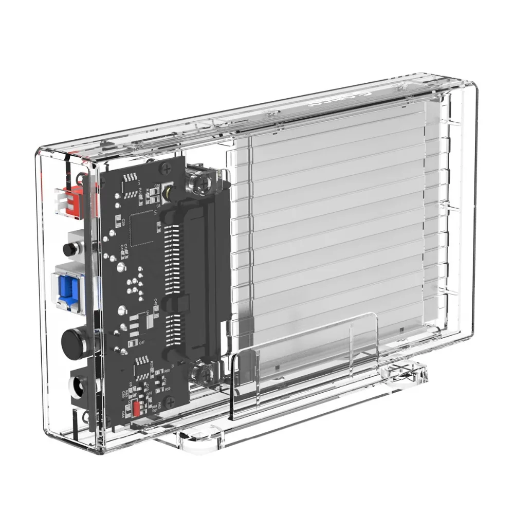 ORICO 2 Bay 2," HDD чехол с функцией Raid SATA к USB 3,0 прозрачный корпус для жесткого диска поддержка UASP для 7-9,5 мм HDD SSD 6 ТБ