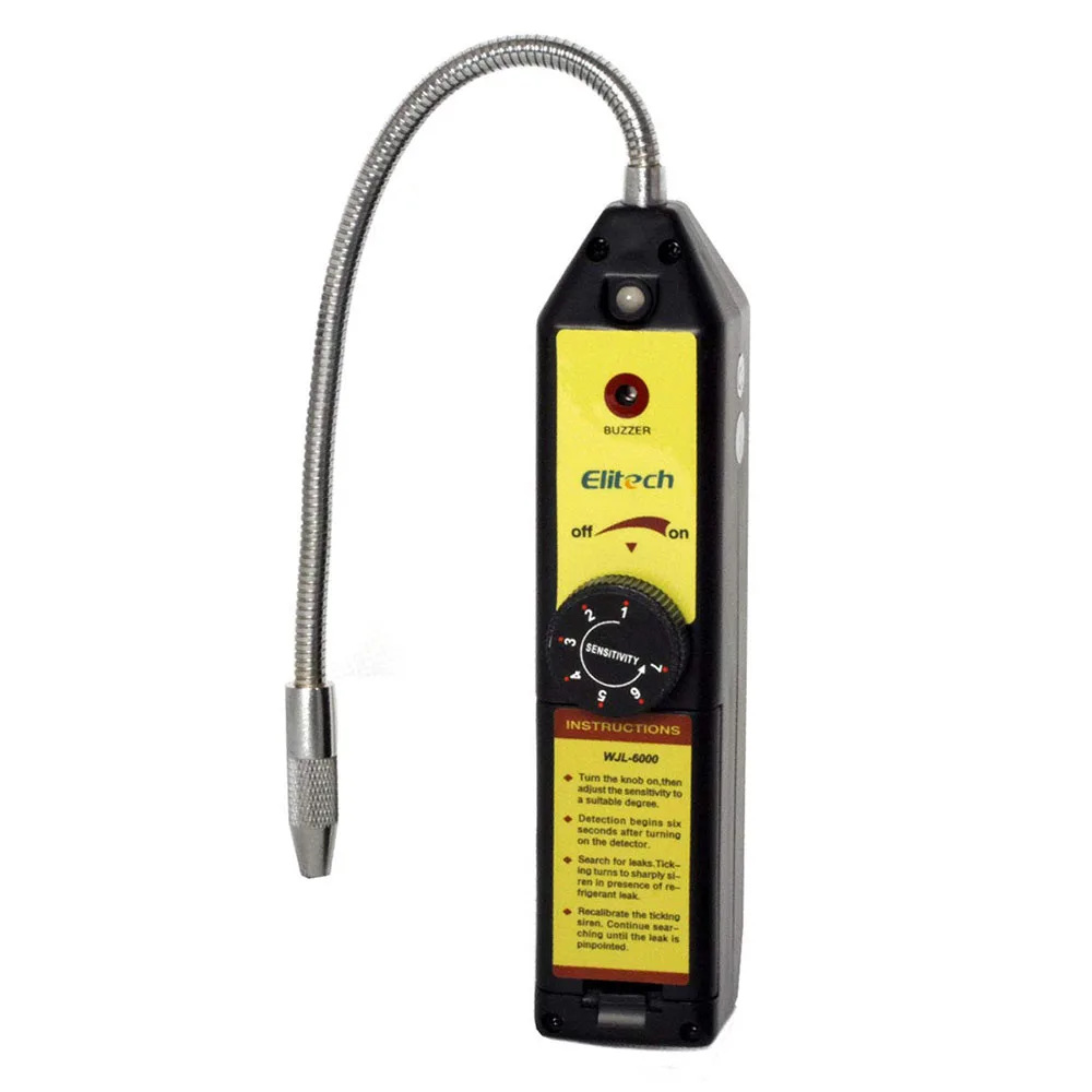 

Детектор Утечки Elitech WJL-6000 Freon, галогенный детектор утечки хладагента, HVAC R22, R410A, R134A, R1234YF, CFCs, HCFCs, детектор HFCs