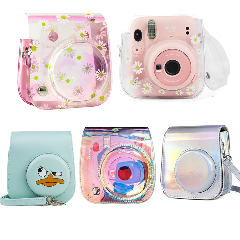 

Fujifilm Instax Mini 11 Camera Accessory Artist Oil Paint PU Leather Instant Camera Shoulder Bag Protector Cover Case Pouch