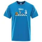 Хлопковая мужская футболка, футболка с принтом Droids, футболка RoboTop, новинка для мальчиков, мужские футболки, модные топы