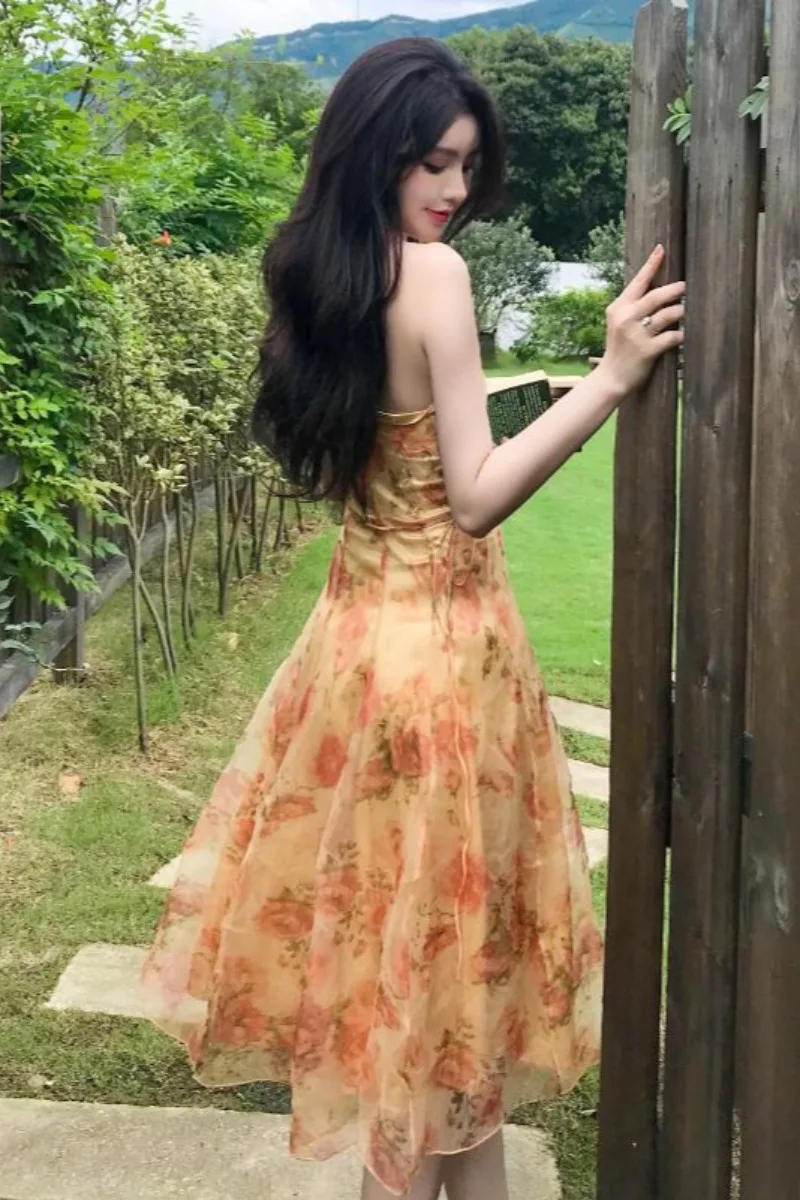 

Dresses for Women Summer Summer Bali Seaside Vacation Skirt Chiffon Dress Women Dresses