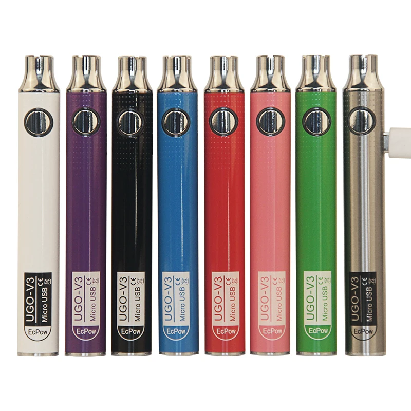 Vape батарея UGO V3 электронная сигарета батарея 650 мАч 900 мАч Preaheat Регулируемое напряжение мод с USB зарядным кабелем