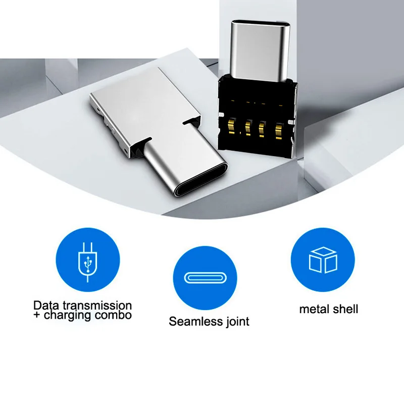 Type-C USB-C к USB 2 0 OTG адаптер для Xiaomi Mi A1 Samsung Galaxy S8 Plus Oneplus 5T Surface Pro Тип C преобразователь