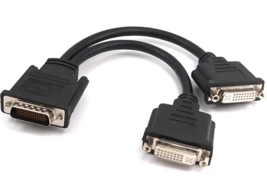 Адаптер переходник DMS59 DMS 59 59Pin DVI папа 2 x 24 + 5 мама двойной кабель разветвитель