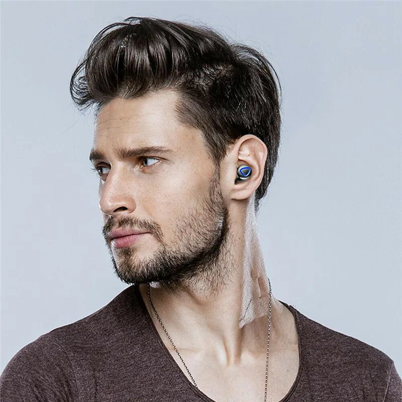 Беспроводные наушники Bluetooth 5 0 TWS светодиодный дисплей спортивные для бега