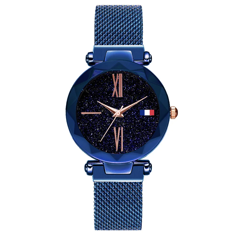 Японское движение Магнитный Магнит Милан часы с той же звездой для женщин|Часы