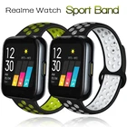 Дышащий силиконовый ремешок для смарт-часов Realme Watch 22 Pro, спортивный браслет для смарт-часов Realme Watch SS Pro, браслет Correa