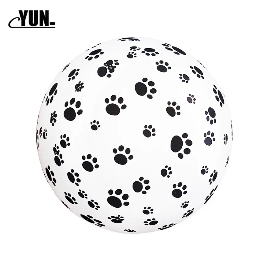 50 шт. черный собачьих лап латексный шар голой след в горошек утепленные воздушные