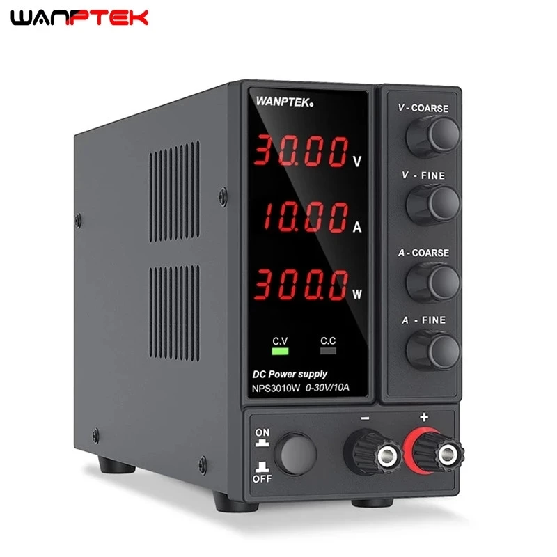 Wanptek USB Регулируемый источник питания постоянного тока 30 в 10 А лабораторный блок 60