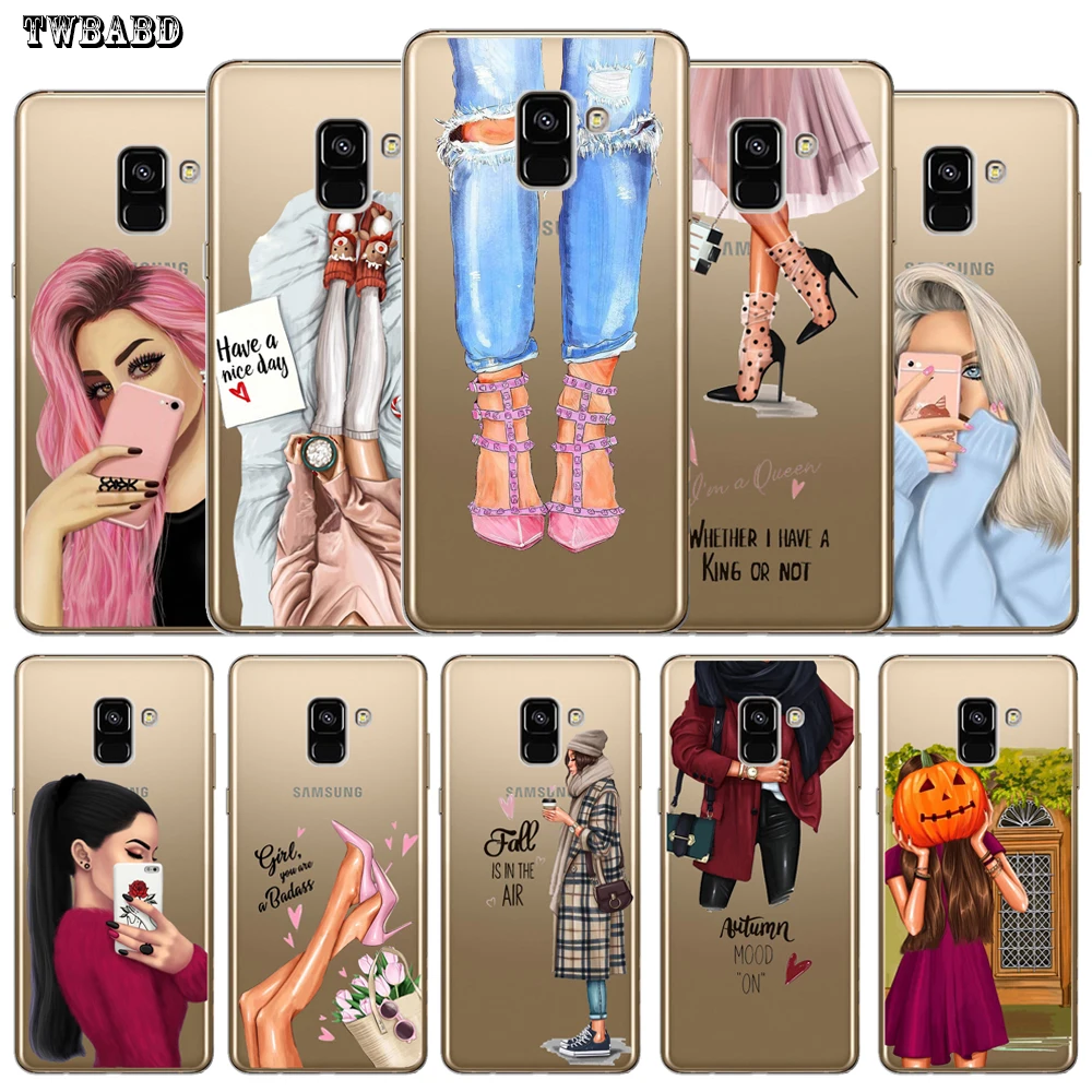 Модный чехол для девушек и женщин Samsung J8 j510 j530 j730 J2 J4 J6 Plus 2018 J3 J5 J7 2017 Etui|Бамперы| |