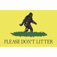 libertarian bigfoot anyone flag 2x3ft3x5ft banner home decoration wall covering sign room decor yard lawn outdoor adornment