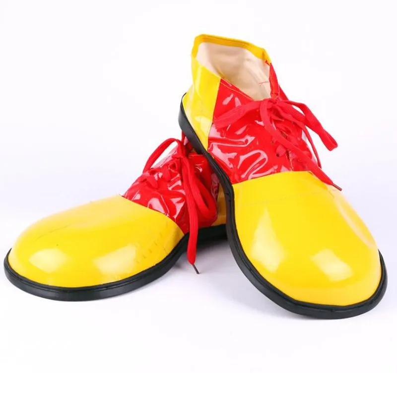 Забавные кожаные туфли клоуна для мужчин и женщин обувь взрослых реквизит