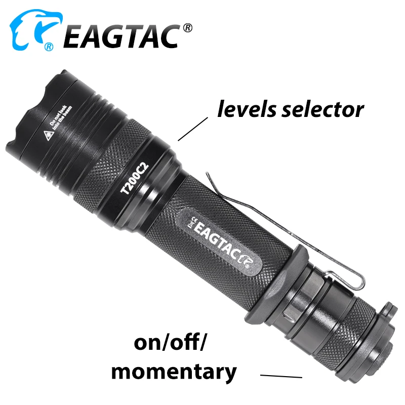 EAGTAC T200C2 XML2 SFT40 1277lm светодиодная вссветильник полицейский фонарь 18650 CR23A