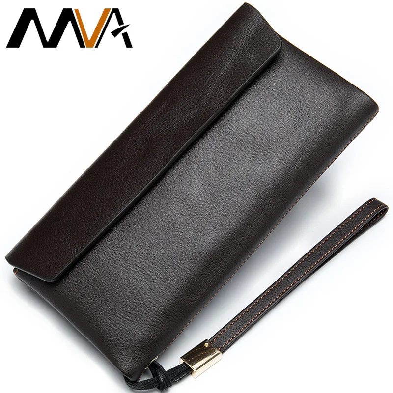 Роскошный кошелек MVA Женский из натуральной кожи Длинные кошельки для монет