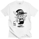 Красивый Arale Norimaki робот аниме футболка Для мужчин рубашка с короткими рукавами 100% хлопковая Футболка с принтом для девочек спад футболка Японии манга футболки
