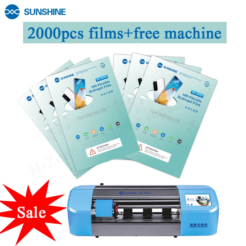 

SUNSHINE 2000 шт. Гибкая Гидрогелевая пленка, фотопленка с бесплатным подарком, фотопленка для автомобиля, фотопленка для переднего и заднего экрана