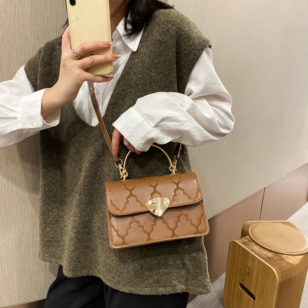 

PU Leather Crossbody Bags Lady Shoulder Handbags Female Simple Solid Color Summer Simple Totes for Women 2020 Trend