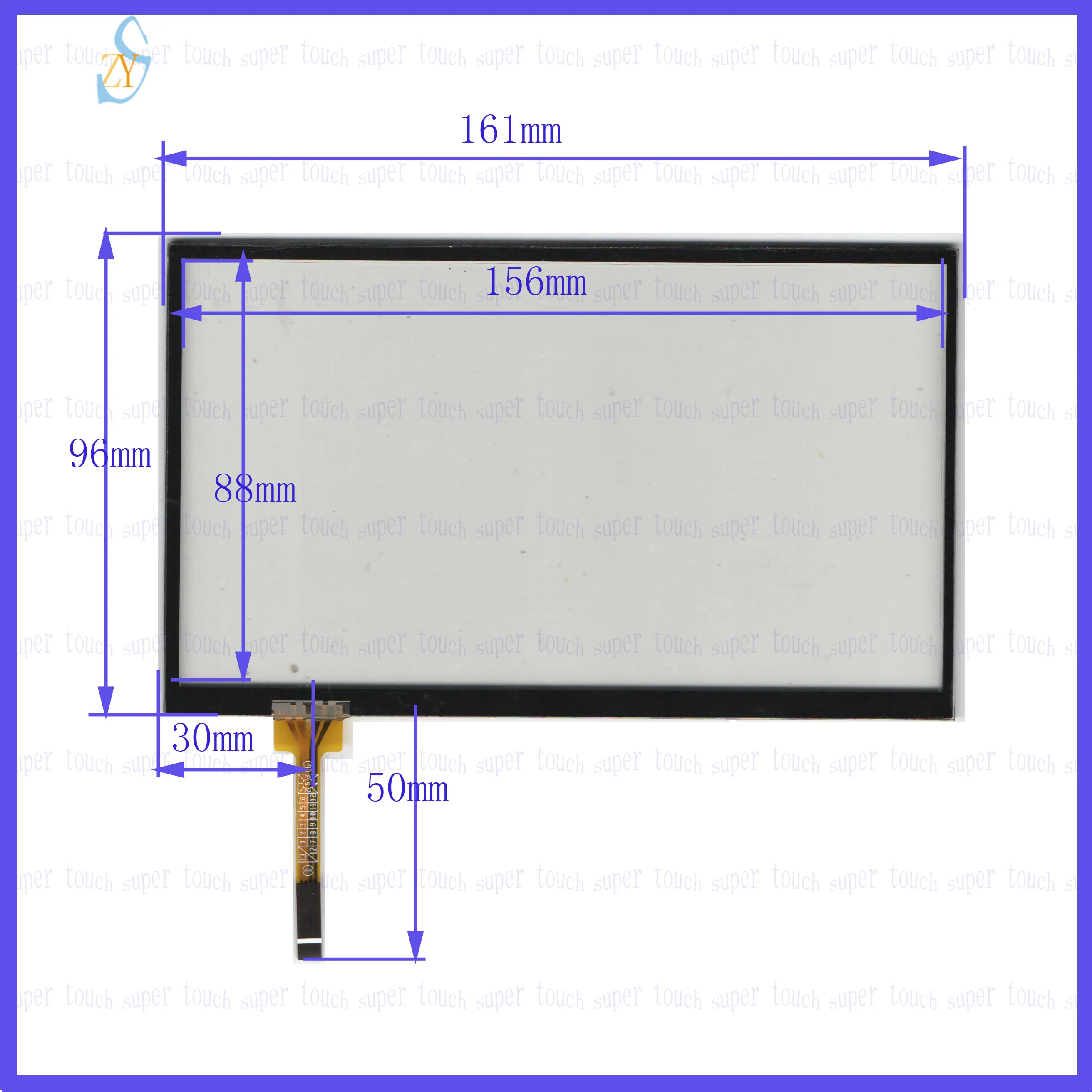 

wholesale AI9901E-G 7inch resistance screen for GPS CAR this is compatible for Car Rideo