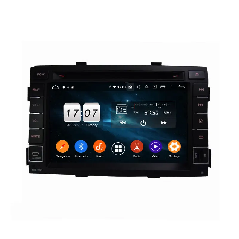 Автомобильный DVD-плеер 7 дюймов 2 Din 8 ядер Android 9 0 для KIA SORENTO 2011 автомобильный