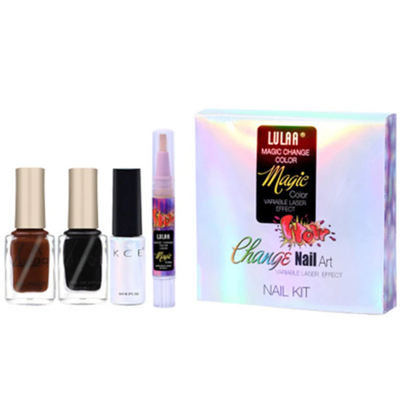 

Temperature Color Changing Nail Liquid Polish Aurora Paint Colorful Nail Art Varnish STTX889