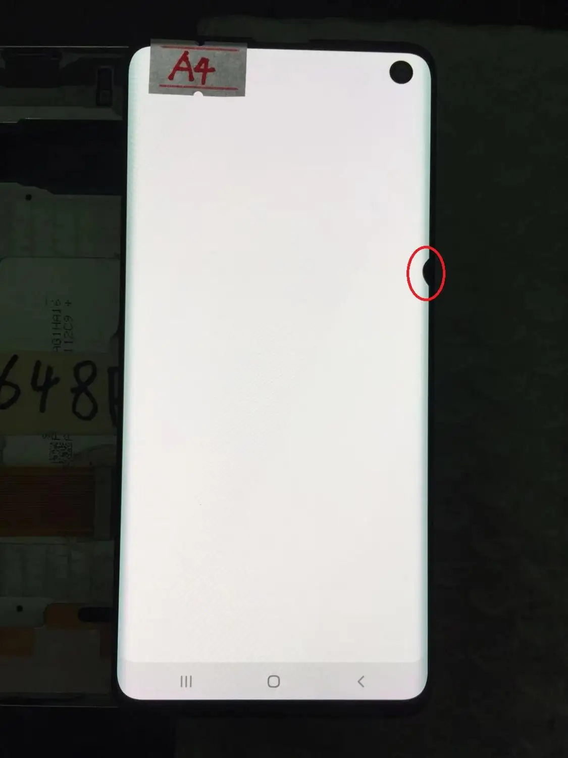 NO.A4 AMOLED экран с черными точками для samsung Galaxy S10 G973U G973F G973A G973V ЖК-дисплей сенсорный экран в сборе - Цвет: NO.A4