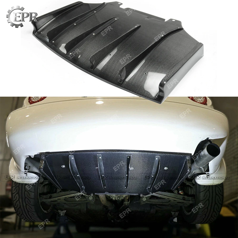 For Mazda MX5 NA Roadster Miata JS Style Rear Under Diffuser with Fin Tuning Part Trim Carbon Fiber Diffuser|Обвесы| |