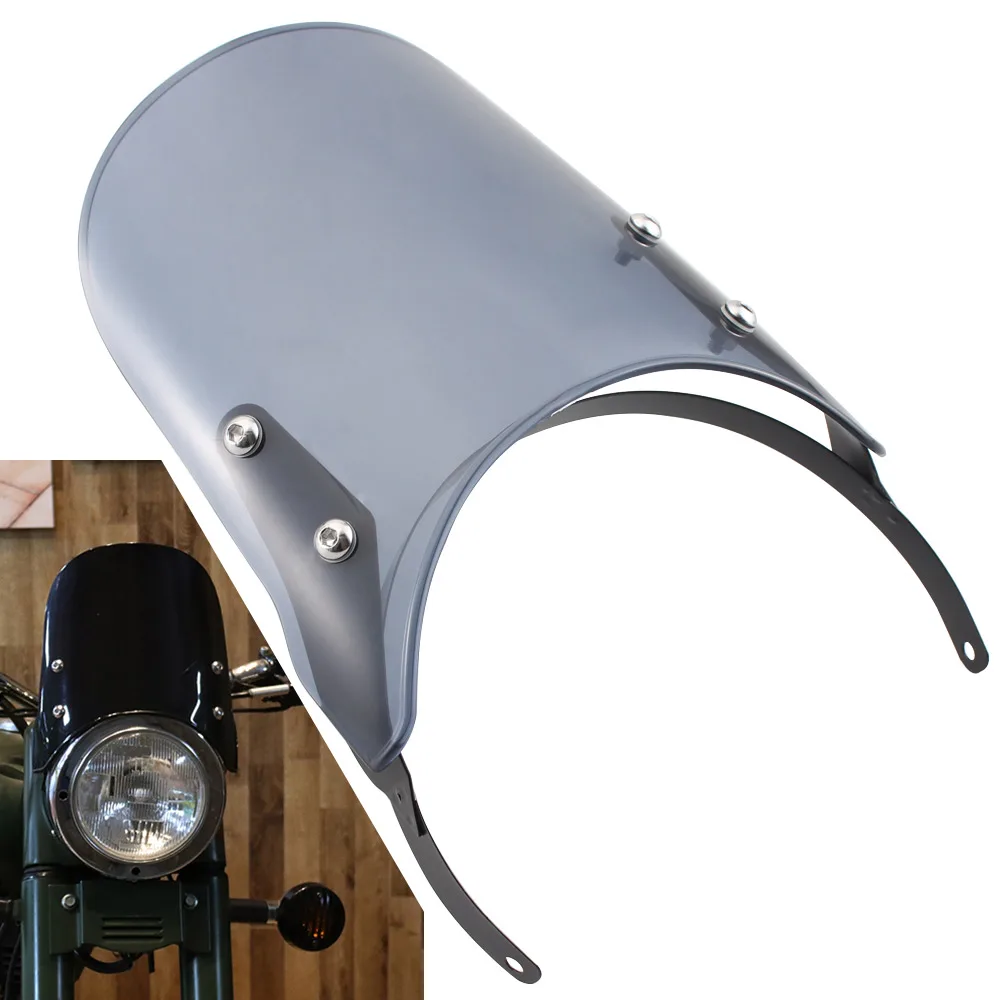 Дым Ретро 7 5 "лобовое стекло для Royal Enfield Classic 500CC мотоциклы компактный
