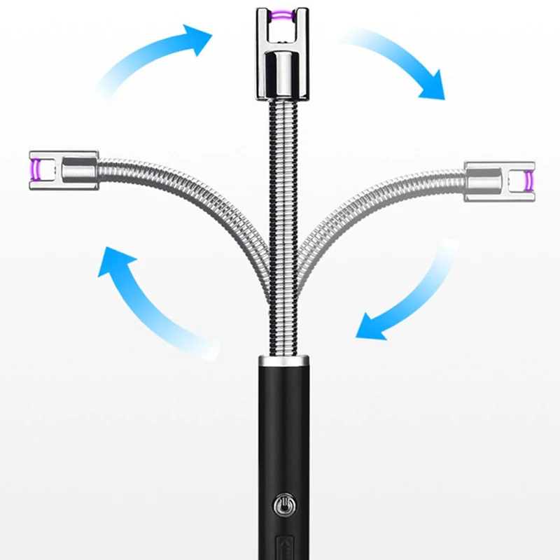 USB зажигалка для свечей с длинной гибкой шеей перезаряжаемый аккумулятор