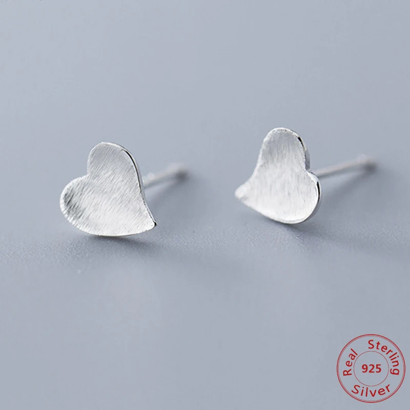 Минималистичные матовые серьги из стерлингового серебра 925 пробы для женщин